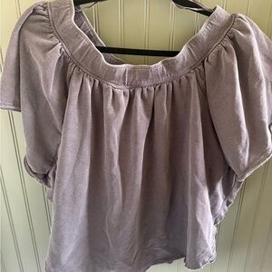 Free People flutter sleeve shirt